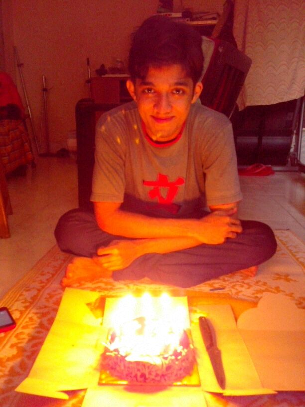 Cake and candles that made me sparkle